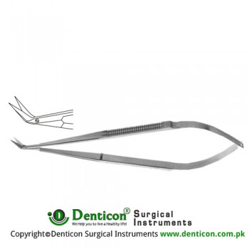 Micro Vascular Scissors Delicate Blades - Angled 45° Stainless Steel, 16.5 cm - 6 1/2" 